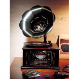 レコード、カセット、CDからUSBとSDカードに録音可。FM、AMラジオ。