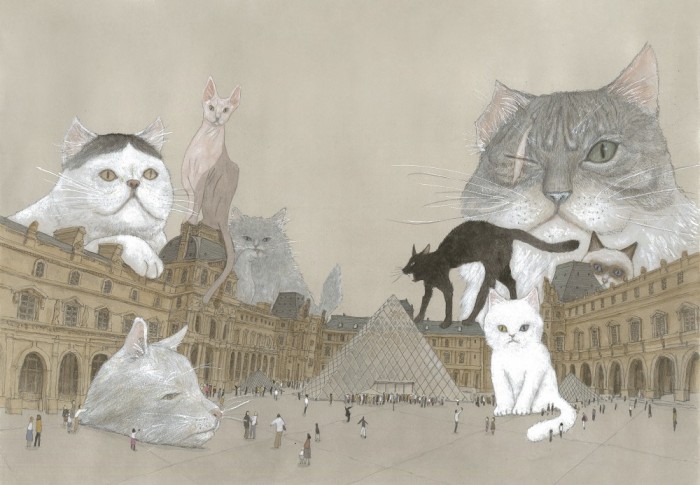松本大洋/『ルーヴルの猫』ⒸMATSUMOTO Taiyo/shogakukan/Futuropolis/ Musée du Louvre éditions