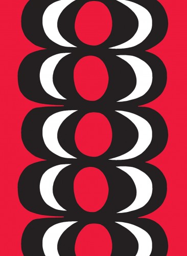 ファブリック≪カイヴォ≫（泉）、図案デザイン：マイヤ・イソラ、1964年　 Kaivo pattern designed for Marimekko by Maija Isola in 1964