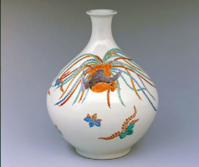 美濃　掛分鎧手徳利　18〜19世紀初　江戸時代　　酒器　花入　花器 和】(9578) 時代古作 古唐津徳利 酒器 花生 花瓶 渋 | 徳利□