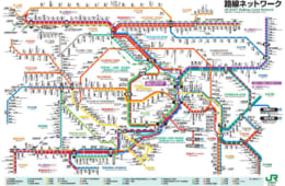 R東日本 東京近郊路線図（車内掲出版）