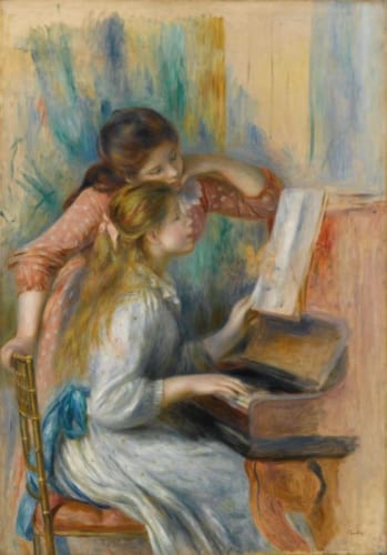 オーギュスト・ルノワール《ピアノを弾く少女たち》1892年頃　Photo (c) RMN-Grand Palais(musée de l' Oangerie) / Franck Raux / distributed by AMF