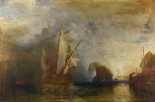 ジョゼフ・マロード・ウィリアム・ターナー《ポリュフェモスを嘲るオデュッセウス》1829年　油彩・カンヴァス　(C)The National Gallery, London. Turner Bequest, 1856