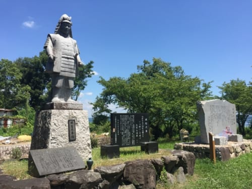 明智光秀像 滋賀県・坂本城址公園