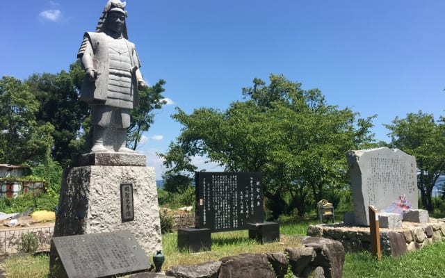 明智光秀像 滋賀県・坂本城址公園