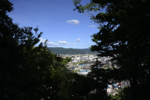 後瀬山城からの眺望
