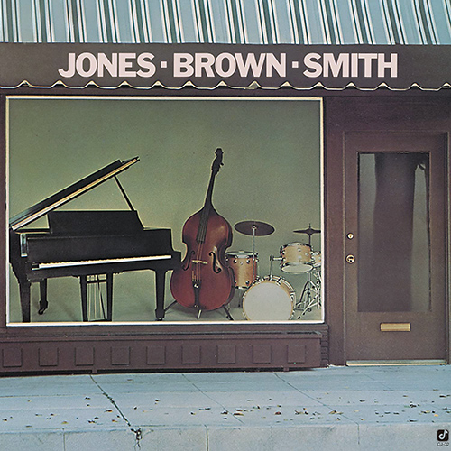 ハンク・ジョーンズ『ジョーンズ〜ブラウン〜スミス』（コンコード） 演奏：ハンク・ジョーンズ（ピアノ、エレクトリック・ピアノ）、レイ・ブラウン（ベース）、ジミー・スミス（ドラムス） 録音：1976年10月8日
