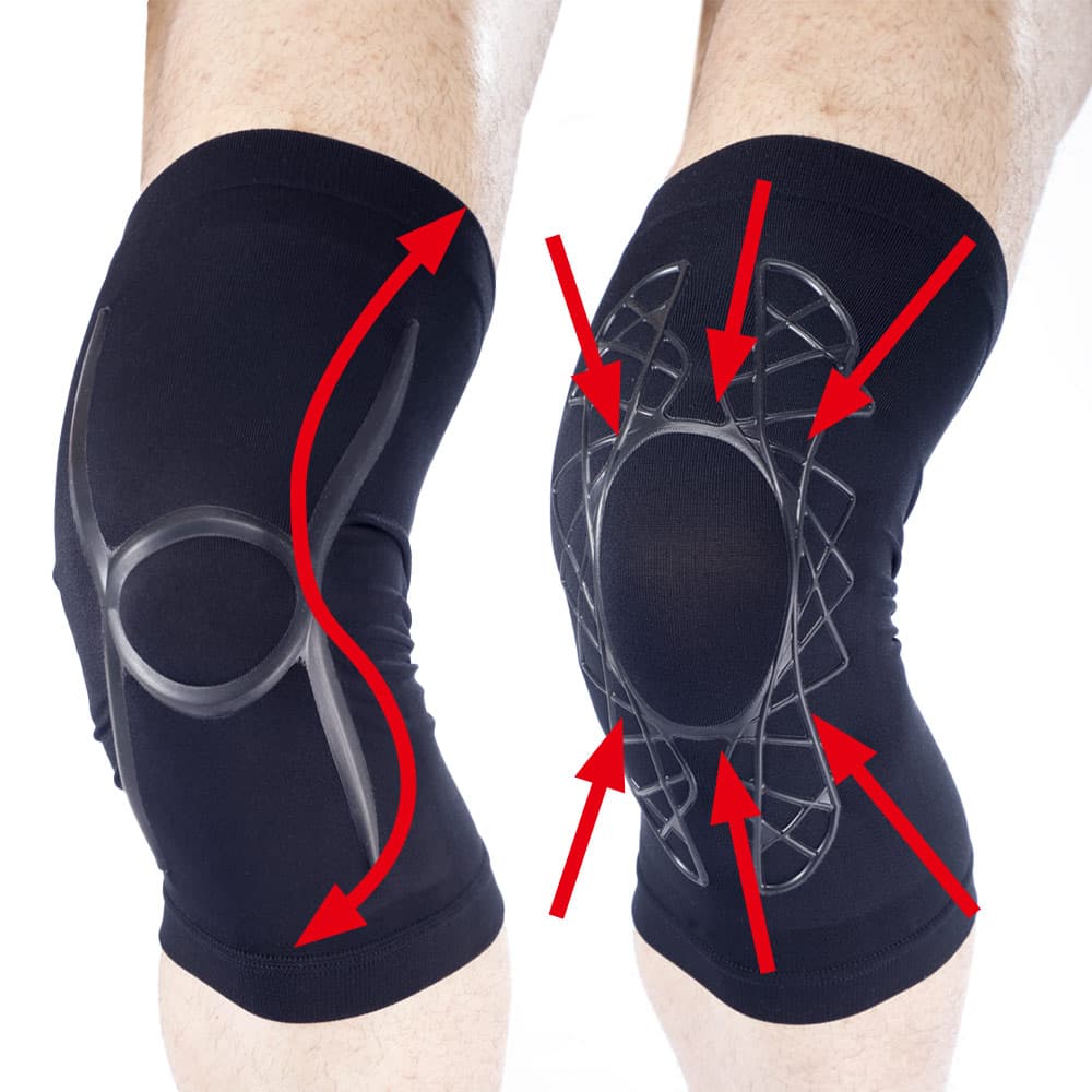 人工筋肉膝サポーターウォーム同色2枚組｜膝の周りを「人工筋肉」で 