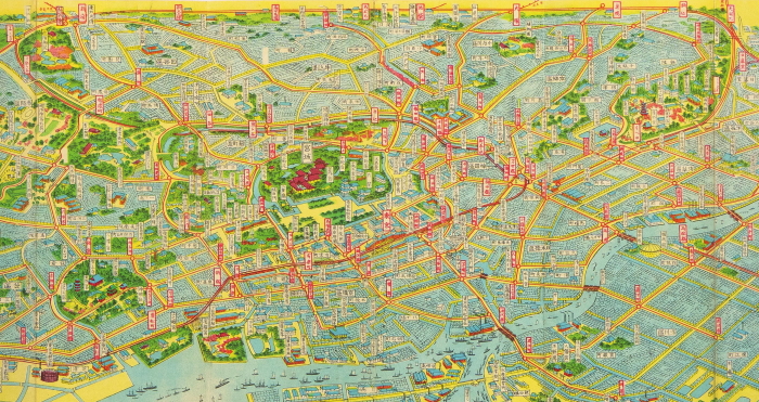 100年前の東京を地図で旅する｜『鉄道開業150周年 日本鉄道大地図館 