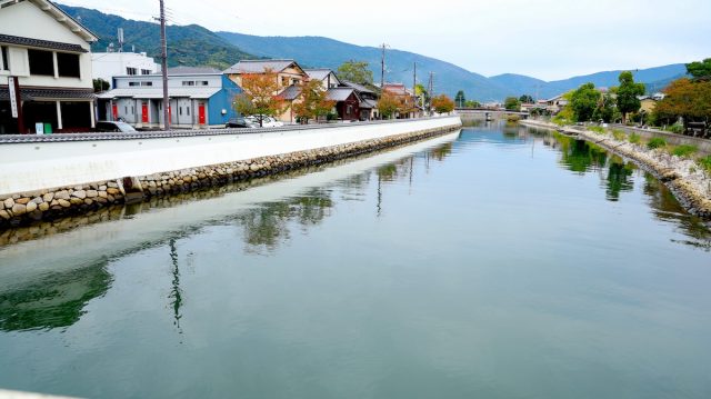 旧宮津城の城壁復元