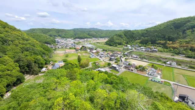 上月城跡から見た風景
