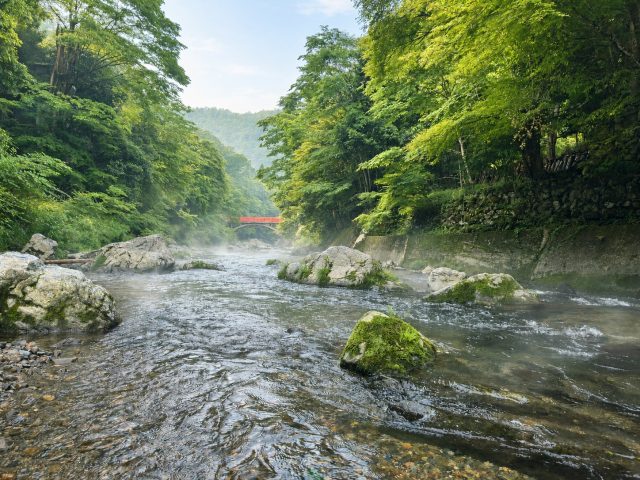 嵐山を流れる清滝川