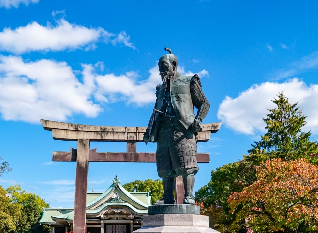 豊国神社の豊臣秀吉像