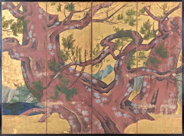 檜図屏風